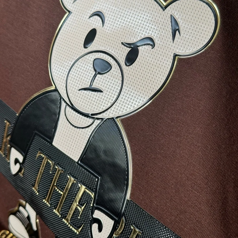 Kids Brown Bear Graphic T Shirt Large 14 16 NWT